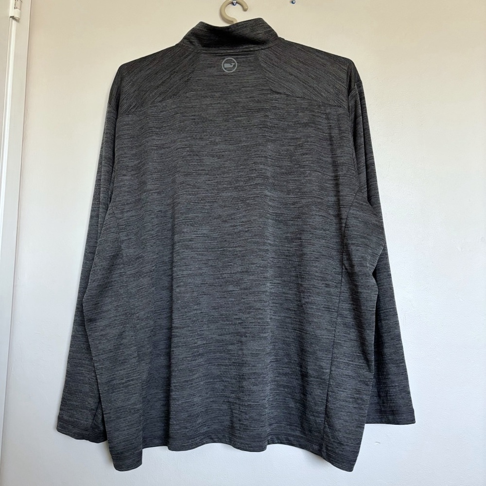 Vineyard Vines On-The-Go Sankaty Quarter Zip Men’s 3XB Gray Performance Active - Picture 6 of 12